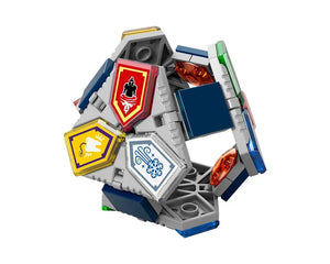 LEGO NEXO KNIGHTS 70373 Combo NEXO Powers item, a grey geometric structure with colorful shields.