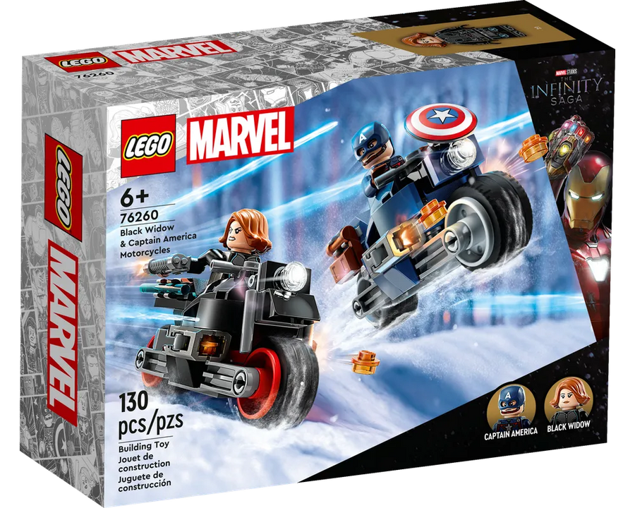 LEGO Super Heroes 76260 - Black Widow & Captain America Motorcycles