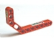 LEGO 32009pb001L - Technic, aangepaste dikke liftarm gebogen 1 x 11.5 dubbel met Octan en achterlichtpatroon model links (stickers) - Sets 2129 / 8205