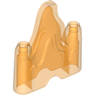 LEGO 70880 - Golfronde plaat 1 x 4 met 2 studs aan de uiteinden (Vlam, Rots)