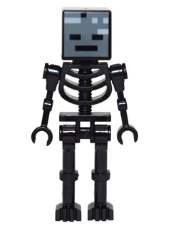 LEGO Minifigure min025 - Wither Skeleton - Straight Arms