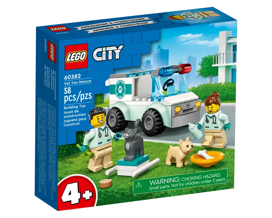 LEGO City 60382 - Vet Van Rescue - Authentic LEGO Set Main Image