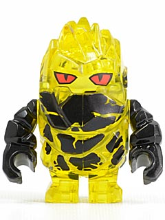 LEGO Minifigure pm023 - Rock Monster - Combustix (Trans-Yellow)