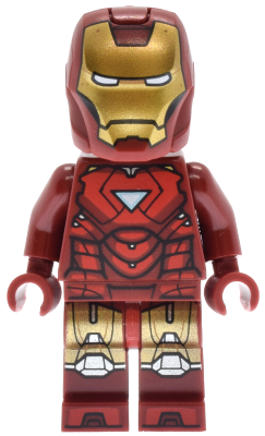 LEGO Minifigure sh1015 - Iron Man - Mark 6 Armor, Large Helmet Visor, Light Nougat Head