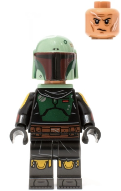 LEGO Minifigure sw1245 - Boba Fett - Repainted Beskar Armor, Jet Pack