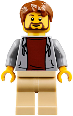 LEGO Minifigure twn307 - Camper, Hooded Sweatshirt