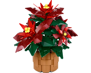 LEGO Botanicals 10370 - Poinsettia - Authentic LEGO Set Image 2