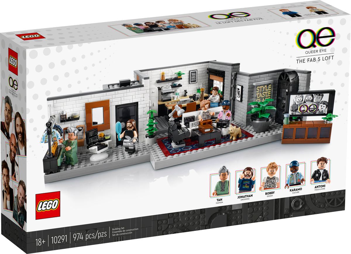 LEGO Icons 10291 Queer Eye, De Fab 5 loft, doos