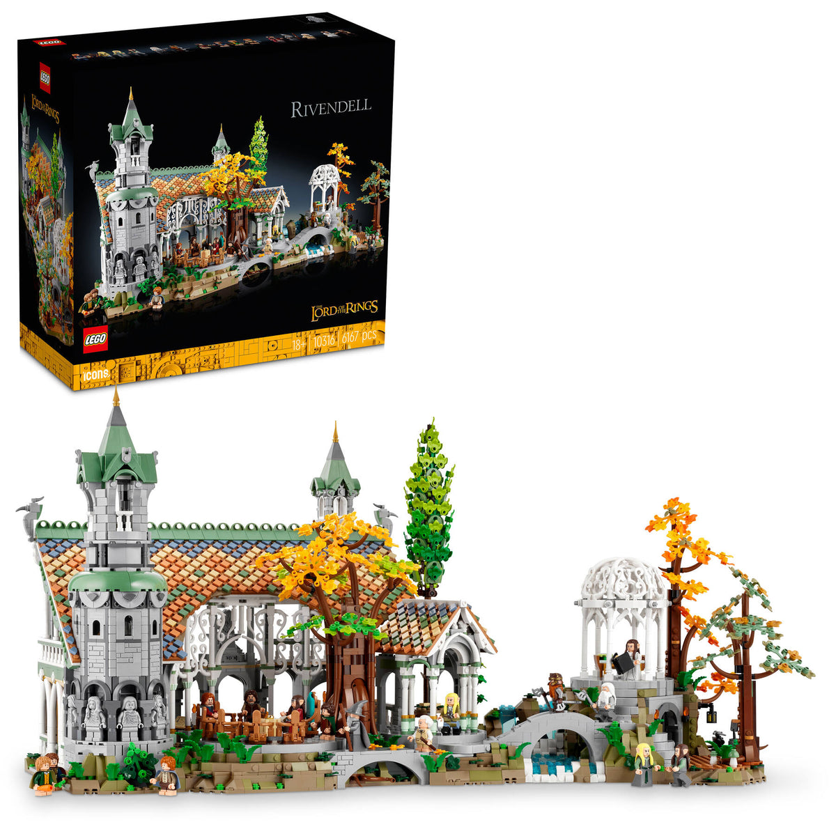 LEGO The Lord of the Rings 10316 Rivendell, doos en model