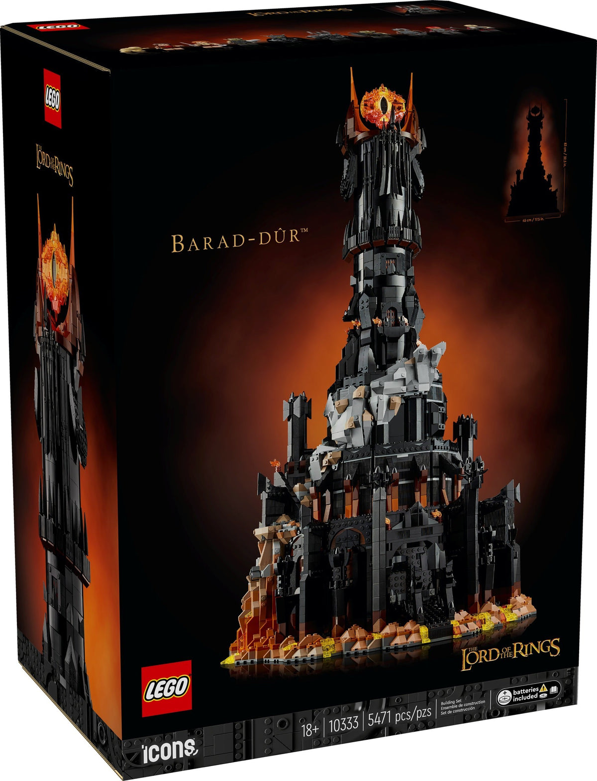 LEGO The Lord of the Rings 10333 Barad-dûr, doos