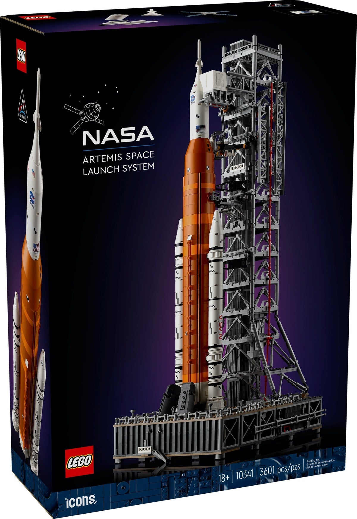 LEGO Icons 10341 NASA Artemis ruimtelanceersysteem, doos