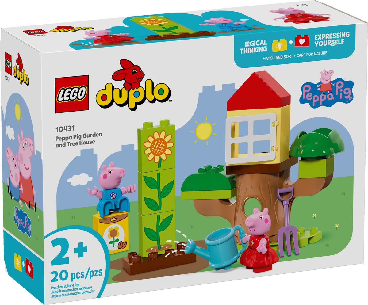 LEGO DUPLO 10431 Peppa Pig Garden and Tree House, box