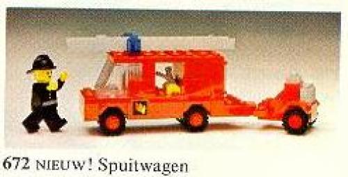 LEGO City 672 - Fire Engine With instructions - No box