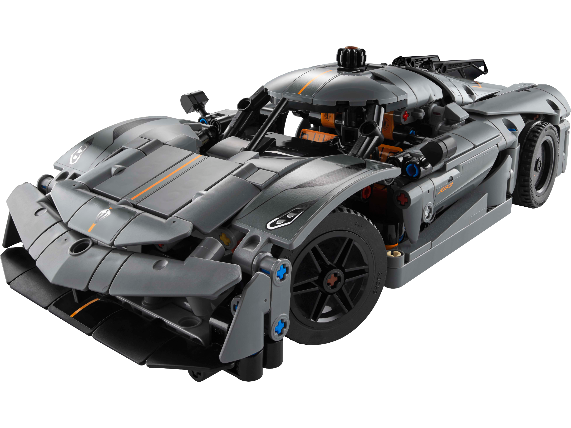 LEGO Technic 42173 - Koenigsegg Jesko Absolut Gray Hypercar - Image 1