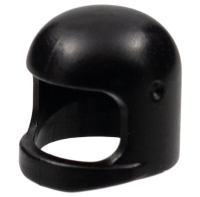 LEGO 193b2 Minifigure, Headgear Helmet Space / Town with Thick Chin Strap - with Visor Dimples in Black - Authentic LEGO Part