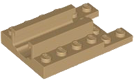 LEGO 1979 - Plate, Modified 4 x 6 with 1 x 2 Cutout and Gear Track (Ninjago Dragon Spinjitzu Spinner Launcher)