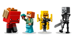 LEGO Minecraft 21266 The Nether Lava Battle, figures: strider, Alex, blaze and wither skeleton
