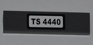 LEGO 2431pb0258 - Tile 1 x 4 with 'TS 4440' Pattern (Sticker) - Set 4440 - Image 1