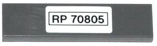 LEGO 2431pb0329 - Tile 1 x 4 with 'RP 70805' Pattern (Sticker) - Set 70805 - Image 1