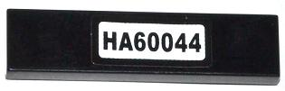 LEGO 2431pb0338 - Tile 1 x 4 with 'HA60044' Pattern (Sticker) - Set 60044 - Image 1