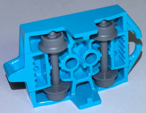 LEGO 26021c01 - Voertuig, Basis 4 x 5 Roller Coaster Wagon met Donker Blauwgrijze Wieltjes (26021 / 24869)