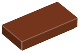 LEGO 3069 Tile 1 x 2 in Reddish Brown - Authentic LEGO Part