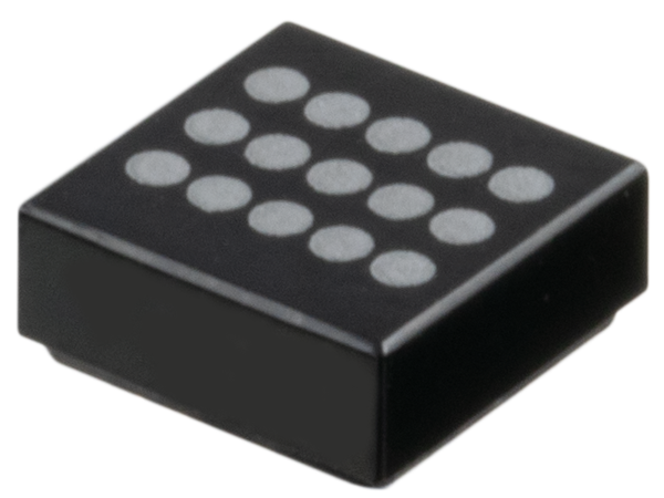 LEGO 3070pb370 - Tile 1 x 1 with 15 Silver Dots Pattern