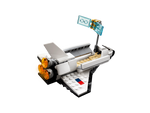 LEGO Creator 31134 Space Shuttle, open laadruim met de satelliet op de arm
