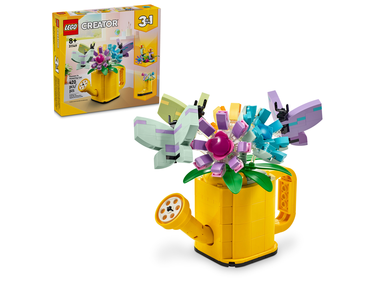 LEGO Creator 31149 Bloemen in gieter, doos en gieter met bloemen