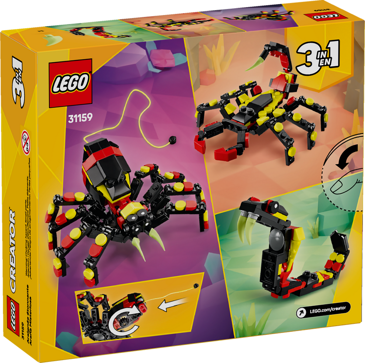 LEGO Creator 31159 Wilde dieren: spannende spin, doos
