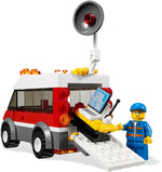 LEGO City 3366 Satelliet Lanceerplatform, wagen met uitklapbare oprijplaat en bedieningstafel