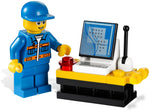 LEGO City 3366 Satelliet Lanceerplatform, technicus aan de bedieningstafel