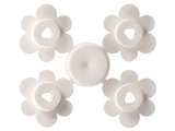 LEGO 3742sprue Plant Flower Small, 4 on Sprue in White - Authentic LEGO Part