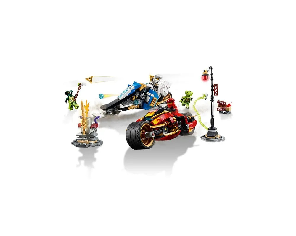 LEGO NINJAGO 70667 - Kai's Blade Cycle & Zane's Snowmobile - Authentic LEGO Set Image 4