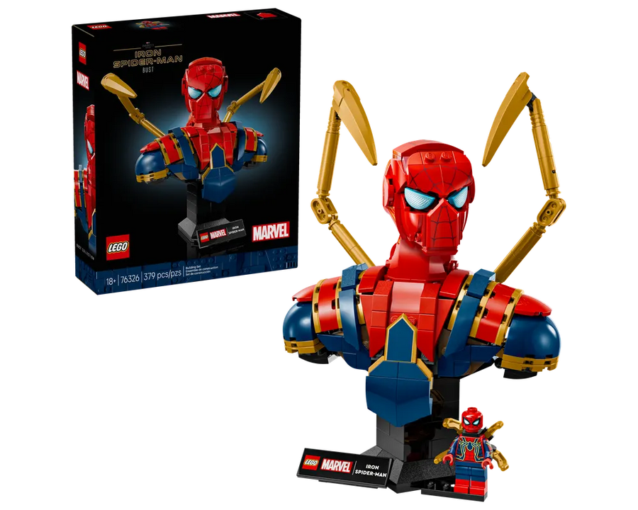LEGO Super Heroes 76326 - Iron Spider-Man Bust - Authentic LEGO Set Main Image
