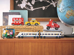 LEGO Creator 40517 Vespa, next to other LEGO vehicles for scale