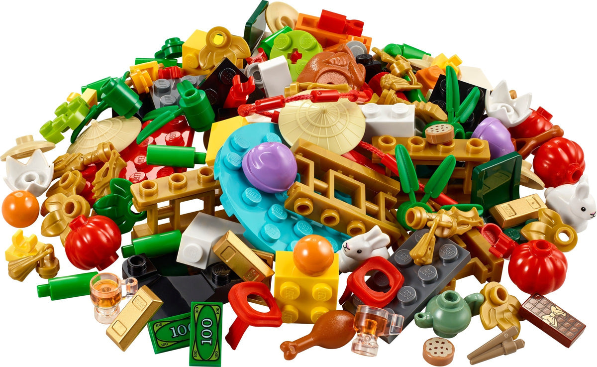 LEGO 40605 Chinees Nieuwjaar VIP-uitbreidingspakket, alle onderdelen
