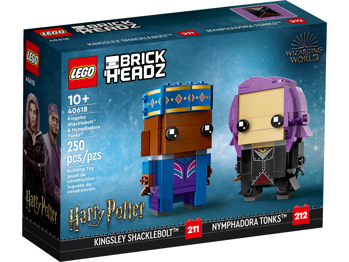 LEGO BrickHeadz 40618 Kingsley Shacklebolt & Nymphadora Tonks, box