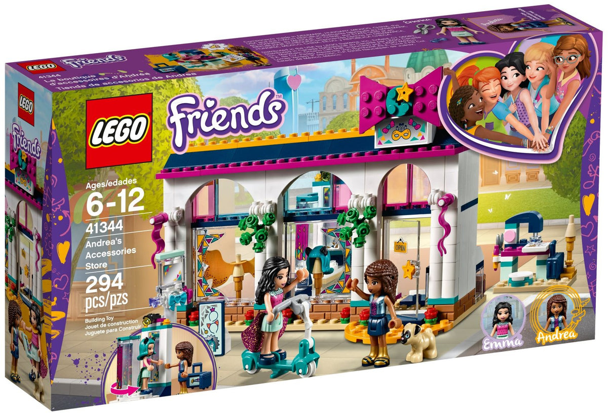 LEGO Friends 41344 Andrea's Accessories Store, doos