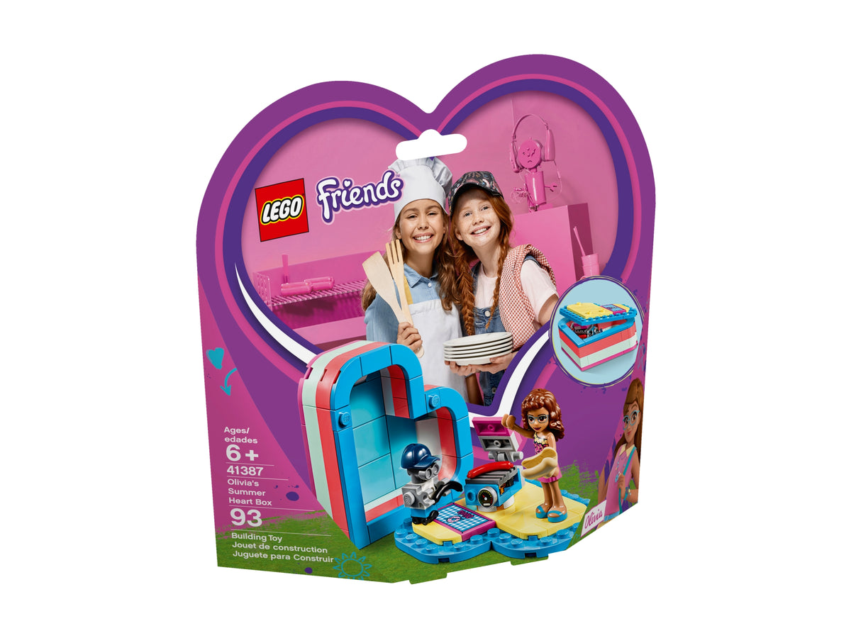 LEGO Friends 41387 Olivia's hartvormige zomerdoos, doos
