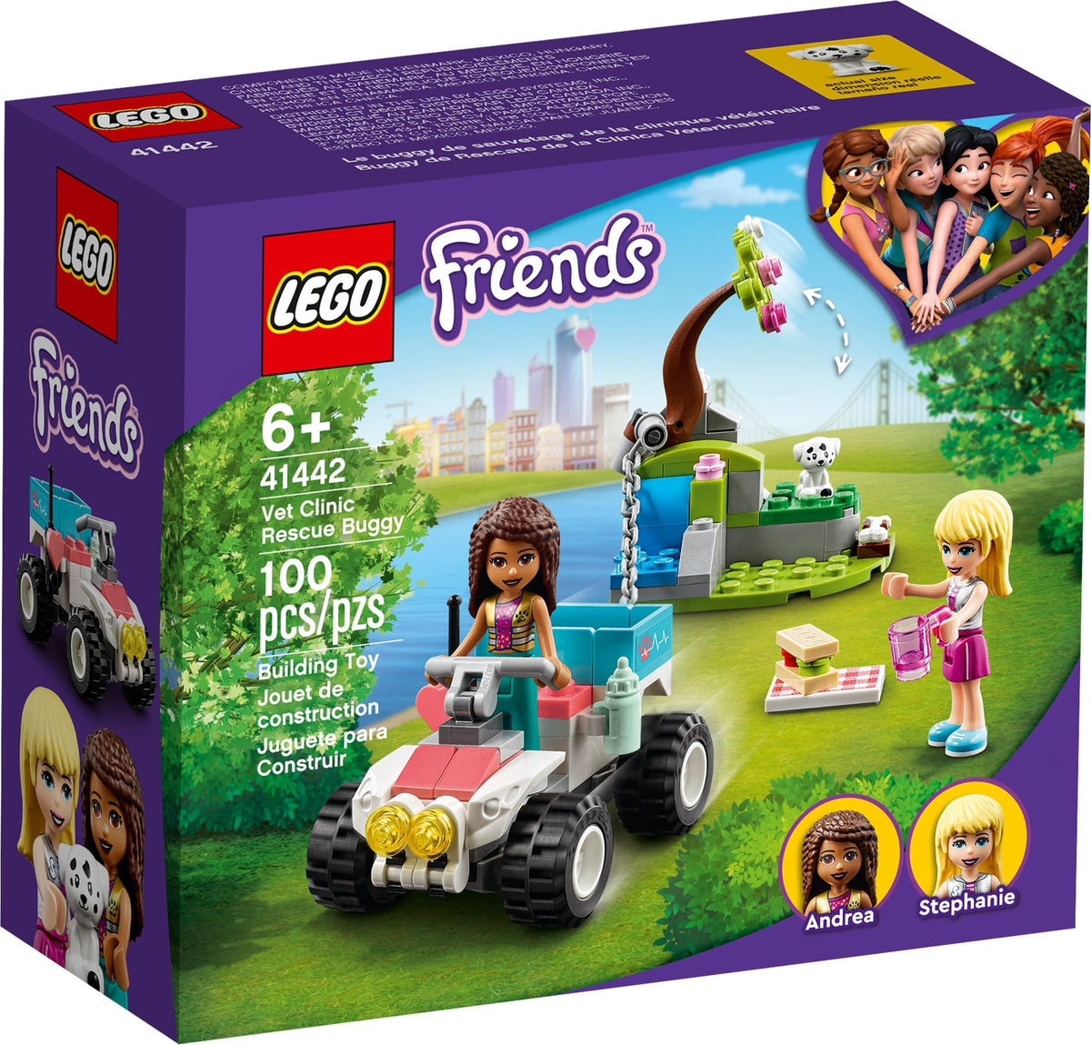 LEGO Friends 41442 Vet Clinic Rescue Buggy, box