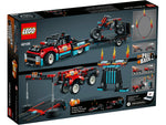 LEGO Technic 42106 Truck en motor voor stuntshow, achterkant van de doos