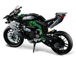 LEGO Technic 42170 Kawasaki Ninja H2R Motorcycle, other side with kickstand