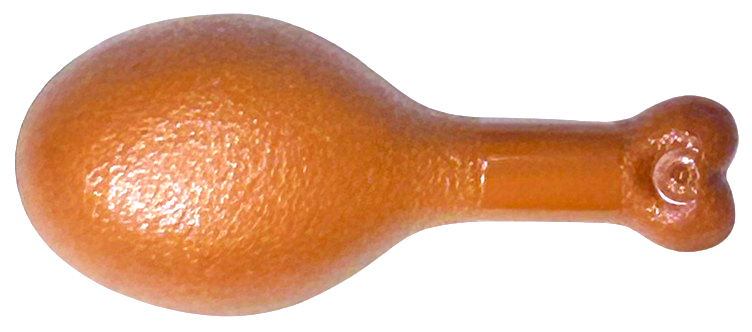 LEGO 42876 - Turkey Drumstick, 22mm with Oval Opening on Back