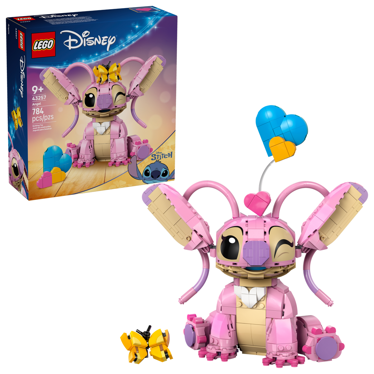 LEGO Disney 43257 Angel, box and built Angel
