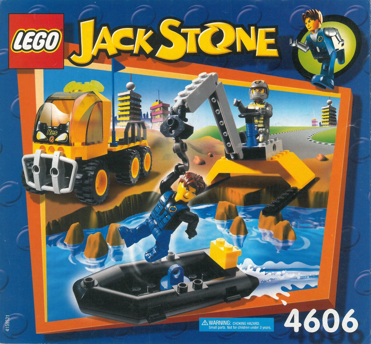 LEGO Jack Stone 4606 Aqua Res-Q Transport, box