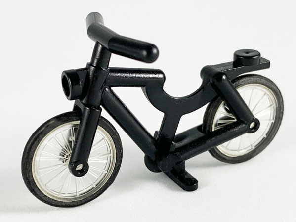 LEGO 4719c01 - Bicycle with Handlebars with Trans-Clear Wheels and  Tires (4719 / 4720 / 2807)