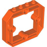 LEGO 49699 - Panel 1 x 6 x 4 1/3 with Window and 4 Pin Holes - Image 1