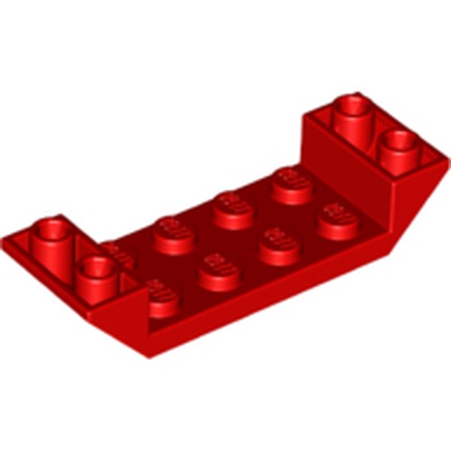 LEGO 22889 Slope, Inverted 45 6 x 2 Double with 2 x 4 Cutout in Red - Authentic LEGO Part