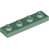 LEGO 3710 Plate 1 x 4 in Sand Green - Authentic LEGO Part